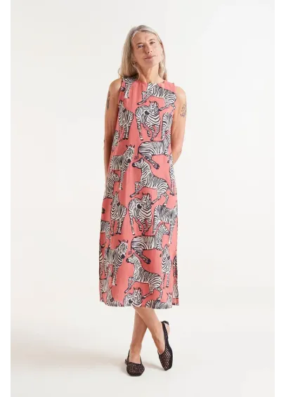 VESTIDO MIDI SAFARI COMPAÑIA FANTASTICA