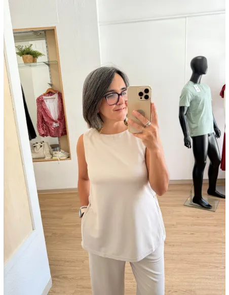 TOP CASPIAN C BEIGE TIFFOSI