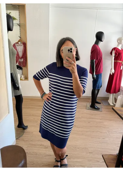 VESTIDO PUNTO RAYAS MORLA B.YOUNG 2