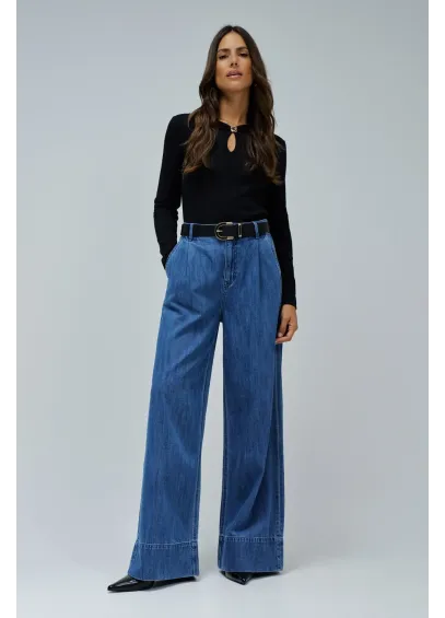 JERSEY DE PUNTO ACANALADO NEGRO SALSA 2