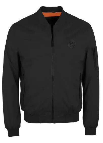 CHAQUETA BOMBER NEGRA INDICODE
