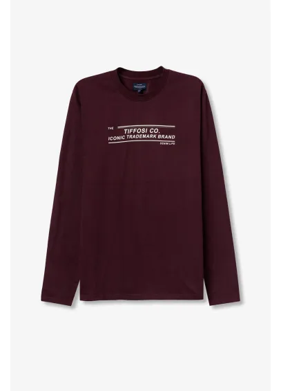 CAMISETA MANGA LARGA BURDEOS VALDEC TIFFOSI