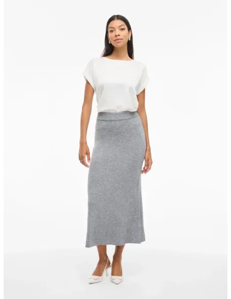FALDA LARGA PUNTO GRIS VIRIL VILA
