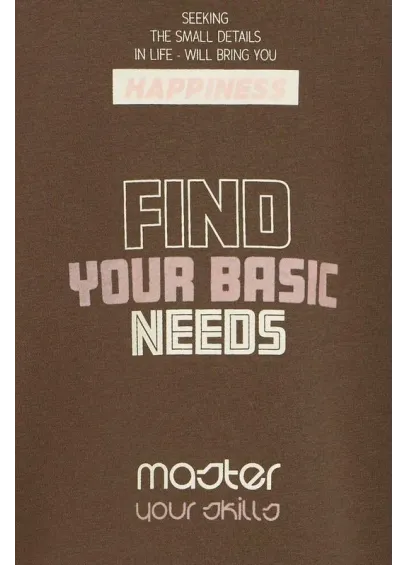 SUDADERA FERRIL MARRON ESTAMPADA BLEND 2