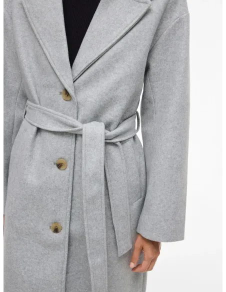 ABRIGO LARGO OVERSIZE CLAUDIA GRIS VILA