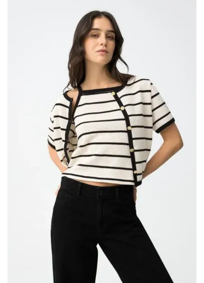 CARDIGAN+JTOP RAYAS HARLOW TIFFOSI