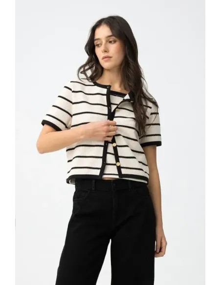 CARDIGAN+JTOP RAYAS HARLOW TIFFOSI
