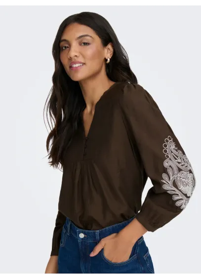 BLUSA KANA CHOCOLATE ONLY