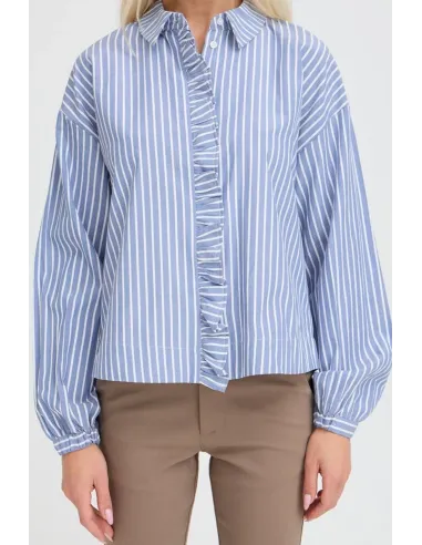 CAMISA RAYAS VOLANTE HILDE B.YOUNG
